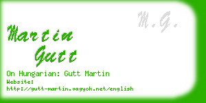 martin gutt business card